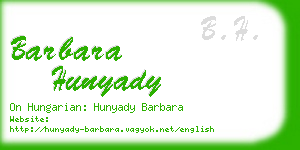 barbara hunyady business card